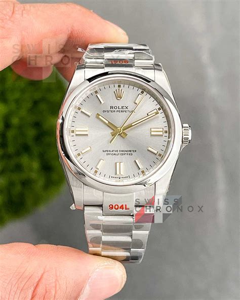 rolex 126000 silver.